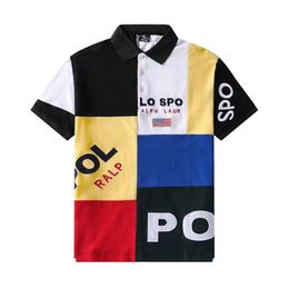PoloS-ontwerper Groothandel zomer 2030 Nieuwe high-end casual mode Polo's kraag kleurrijk contrast Korte mouw 100% katoen S-6XL