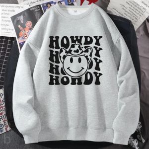Polos Howdy Yall Pullover Sweat-shirt Cowboy Cowgirl Southern Western Sweat à capuche Country Style Harajuku Aesthetic Graphic Sweethirt
