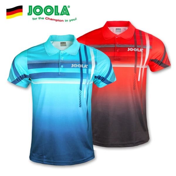 Polos Joola 020/0202 nueva ropa de tenis de mesa para hombres y mujeres, ropa, camiseta, camisa de manga corta, Jersey de Ping Pong, camisetas deportivas