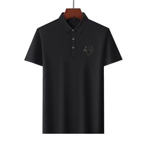 2023 Vêtements de marque Polos pour hommes Top coton Chemises classiques éprouvées garde-robe de base respirant profil propre avec bouton de nacre hommes polo chemise M-3XL # F5501