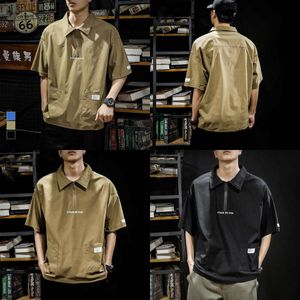 PoloS heren Japanse t -shirt mannen vintage casual korte mouw t -shirt kleding 2023 merk retro haruku 230901 shirt