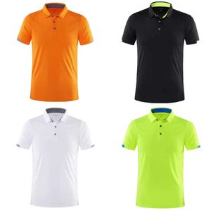 Polos Men's Men's Short Shirts à manches courtes extérieures Training Sportswear Women Golf Polo Badminton Ladies Golf Apparel Sport Shirts 230823