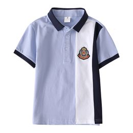 Polo T-shirt Kinderkleding Turn-down Kraag Baby Boy Zomer Top Tshirt Kleur Strepen Vetement Enfant Fille Camisetas Fnaf 230626