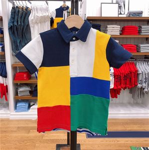Polos T-shirt à manches courtes Designer été 2022 nouveaux polos chemise haut de gamme mode décontractée couture pour hommes manches à revers 100% coton S-5XL