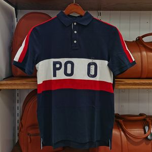 Polos T-shirt Designer à manches courtes Summer 2022 Nouveau Polo Mode décontractée haut de gamme Mode à revers à revers 100% coton S 272