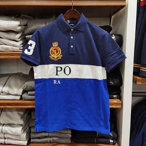 PoloS T-shirt Korte mouwontwerper Zomer 2022 Nieuw poloshirt High-End Casual Fashion Men's ing rapel Mouw 100% katoen S-5XL E E E E E Tracksuit 60