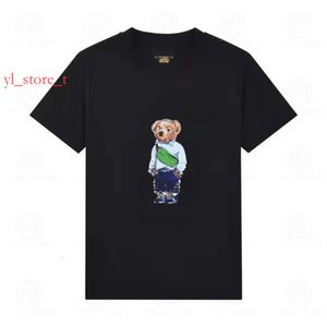 Polos Tshirts Designers t-shirts polos high Brand Fashion Cartoon Bear Pattern Luxury Tops Homme S Casual Chef Letter Shirt Vêtements Oversasize T-shirt 1516