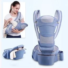 Mochila ergonómica para bebé de polialgodón, asiento desmontable para bebé, asiento para bebé, canguro ergonómico, cabestrillo para bebé 231228