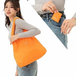 Polybye nyl pliable réutilisable Sac de boutique Small Pouch Tote Tocery Light Premium Solid H9ys #