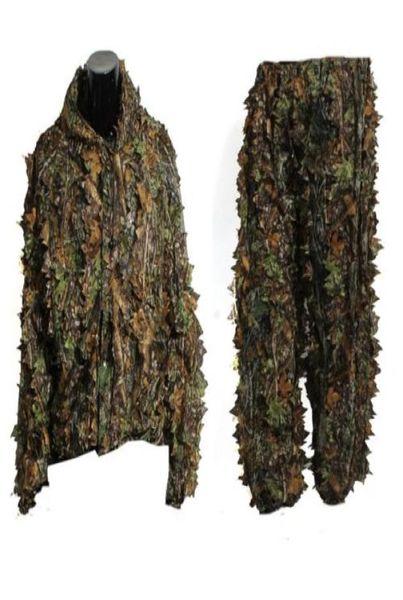 Polyester durable bois extérieur sniper camo ghillie costume kit Cloak en plein air camouflage jungle de chasse à l'observation des oiseaux 8039418