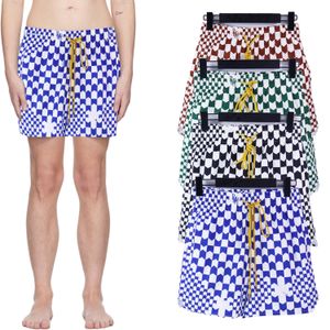 Polyester Swim Rhude Diseñador Shorts Shorts Beach Trunks para natación Hipster impresa CAMO Sports Mesh Relajada Carta A1