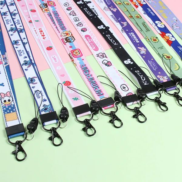 Polyester Toys Cartoon Phone Phone Phone Stracts Charms Keychain Lanyard Ferrule Multi-Color Cells Phone Challe Accessory Camera Camera Student Carte Work Work