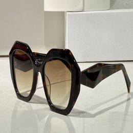 Gafas de sol con forma de polígono para mujer 16w Havana Brown Shades Sunnies Gafas de sol de moda occhiali da sole protección uv400 con box305b