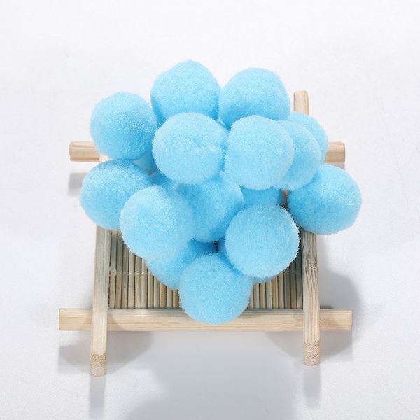 Pom Pom Balls Poms Artes y manualidades para decoraciones creativas, pompones azul lago para manualidades, proyectos de bricolaje para niños