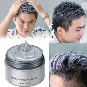 Pomades wassen 120 g oma grijs haar modder kleurstof 9-kleuren gel heren wax styling product Q240506