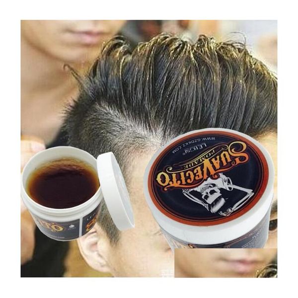 Pomadas Ceras Estilo fuerte Suavecito Pomada Restauración Cera para el cabello Esqueleto Moda profesional Pelos Barro para salón Peinado Drop De Dhu1S