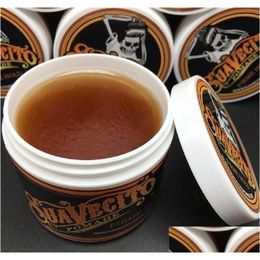 Pommades Waxen Suavecito Pomade Gel 4Oz 113G Sterke stijl Herstellen van oude manieren is groot skelethaar Gladde rugolie Wax Modder 50st Dr Dhh2T