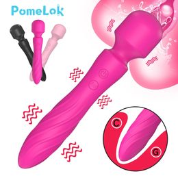 POMELOK Gode AV Vibrateur pour Femmes Puissante Baguette Magique Masseur de Corps Sex Toy Pour Femme Stimulateur de Clitoris Femelle Adulte Produit 240326