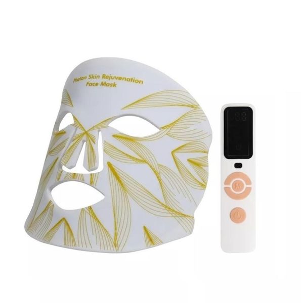 Pon instrumento de belleza para rejuvenecimiento de la piel máscara infrarroja de silicona Flexible cuidado de la piel terapia de luz roja máscara facial Led 2802890