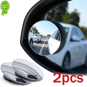 Ponto Cego do Carro Espelho Retrovisor Grande Angular 360 Graus Ajustvel Pequeno Espelho Redondo Reverso Auxiliar Espelho Convexo