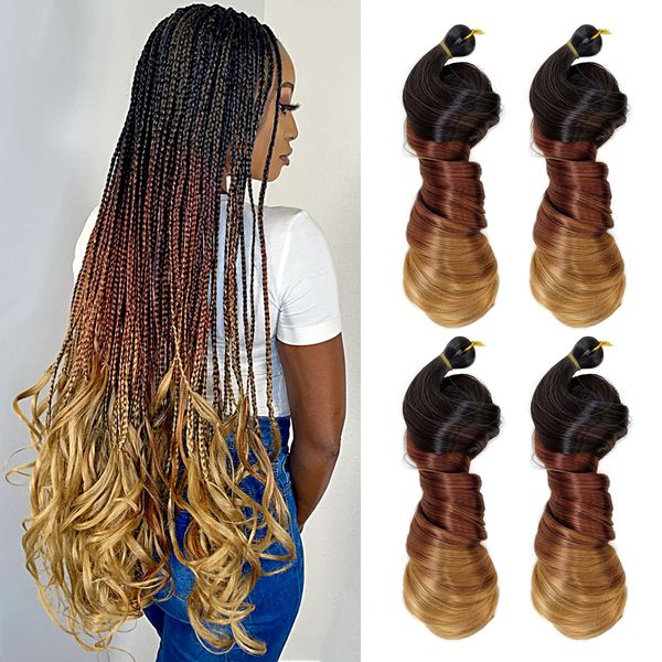 Style poney 100g tresses pour cheveux africains 24 pouces espagnol ondulé tressage cheveux spirale cheveux bouclés tresses