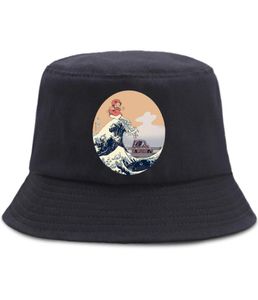Ponyo japon anime mignon chauve-souris chapeau femme hommes hommes cascades pêcheurs casquettes mode chapeaux de coton de coton