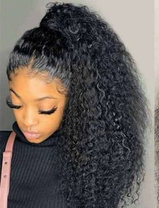 Ponytail Human Remy Remy Kinky Curly European Weave Peinados de cola de caballo 140G 100% Natural Pein Clip in Ponytail Extensions