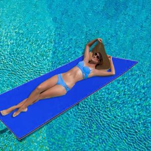 Accessoires de piscine 2/3 couches Anti-déchirure XPE mousse natation tapis flottant couverture d'eau Durable pour divertissement pique-nique tapis accessoire