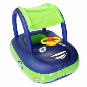 Accessoires de piscine Anneau de bain pour bébé Parasol Volant Vacances en toute sécurité Flottant Été Enfants Siège Gonflable Bateau De Natation Jouets Wat317L