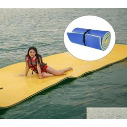 Accesorios de piscina Mat de la playa Mat de agua Flotación Flotating Pad River Lago Matches Camas de verano Accesorios de juguete277L9292243 Entrega de caída OT7TF