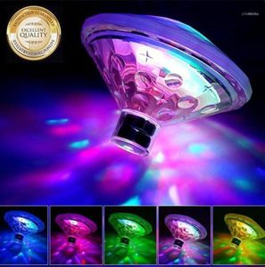 Zwembadaccessoires Drijvend Onderwaterlicht RGB Dompelpomp LED Disco Party Glow Show Tub Spa Lamp Babybadje Zwemverlichting6200206