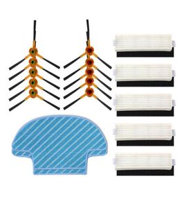 Accessoires de piscine, ensemble de brosses latérales, filtre en tissu éponge, pour Ecovacs Slim Da60 Deebot3476915