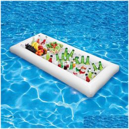 Pool accessoires feest opblaasbare saladebar buffet ijsemmer outdoor zwemdrankje vlotter houder voedselbenodigdheden speelgoedstandaard 220622 d dh5sh