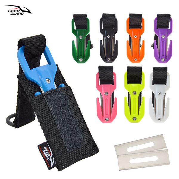 Accesorios para piscinas Corte de buceo Cuchillo especial Cortador de línea Cuchillo submarino Pesca submarina Equipo secante Multicolor Opcional Fácil de llevar 230608