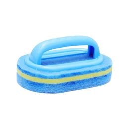 Pool Accessoires Zwemmen Reinigingsborstel Handheld Spons met handvat Plastic voor Douche Badkamer Auto Leer #BL2