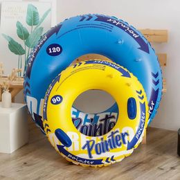 Zwembad gecoat voor kinderen volwassene zwemring vlotter met handgreep zwemcirkel buis water speelapparatuur pool Accessoires 240426