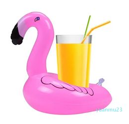 Flotador para piscina, flamenco divertido, juguete inflable para piscina y portavasos, ideal para fiestas en la piscina, soporte para bebidas y decoración para la hora del baño 01