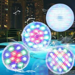 Faros para piscina 18W 24W 36W par 56 led luz subacuática azul 12V focos led para piscinas blanco frío cálido RGB luces impermeables para estanque