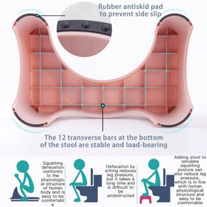 Poep ontlasting toilet stappen stoel capaciteit badkamer zindelijkheidstraining voor volwassen stevige draagbare squat kruk stoelen 6,7 inch hoogte 1 van