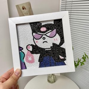 Pop Art Pizzazz : Kit de peinture diamant 5D avec personnage animé élégant, toile complète pour artisans tendance, décoration d'intérieur moderne