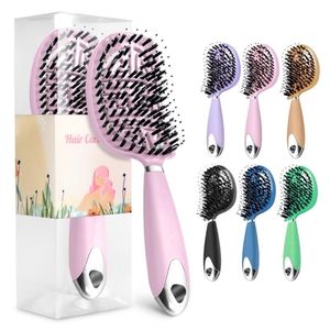 Pop Brush Brosse Detangling Hair Nylon Peine para masaje del cuero cabelludo Mujeres Wet Cur Professional Dressing Styling 220222