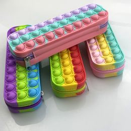 POP Fidget Toys Bag Estuche para lápices Papelería simple Cosmético Monedero lindo Carteras Bolsa de almacenamiento encantadora