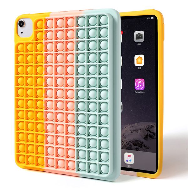 Pop It Toys Push Bubble Cases Revivez le soulagement du stress Fidget Silicone Cover POUR PRO 12.9 20PCS / LOT