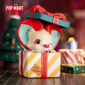 Pop Mar Yoki Christmas Series Blind Box Verjaardagsgeschenk schattig speelgoed 220520