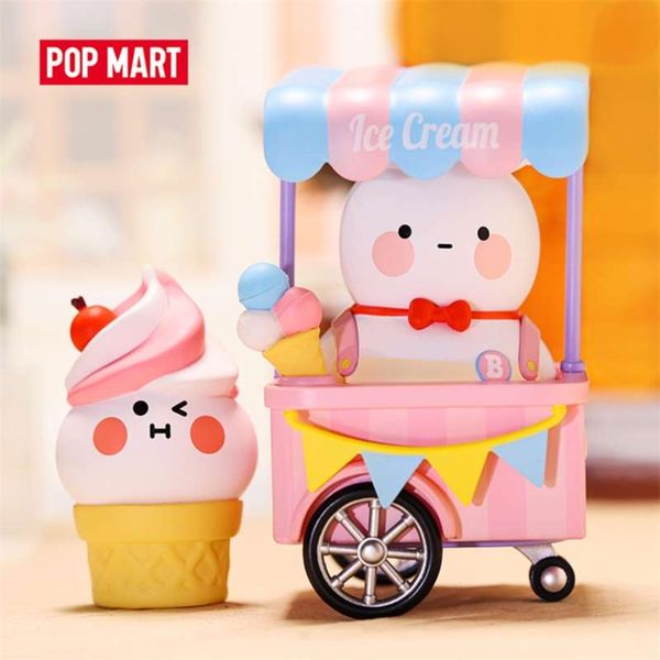 POP MART BOBO et COCO A Little Store Series Boîte aveugle Jouets Figure Action Figure Cadeau d'anniversaire Kid Toy 210928