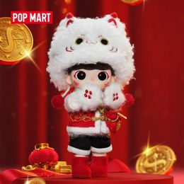 POP MART Dimoo Fortune chat figurine BJD jouet mignon poupée CNY cadeau 240129