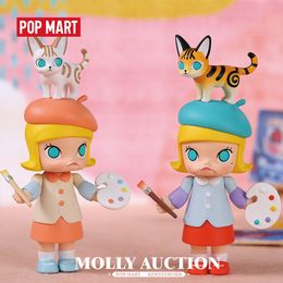 Pop Mart Molly Veiling Serie Toys Figuur Blind Doos Action Figure Verjaardagscadeau Kid Speelgoed Gratis verzending LJ201031