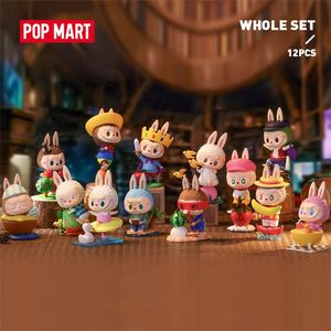 POP MART Ensemble complet LES MONSTRES Fruits Série Boîte Mystère 12 PCS LABUBU Mignon Action Kawaii Figure Cadeau Enfant Jouet 220520