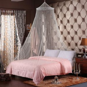 Zomer Prinses Canopy Dome Mosquito Net Cover voor Dubbel Bed Insect Weigeren Netto Tent Pink Girls Room Decoration Kids Gordijn