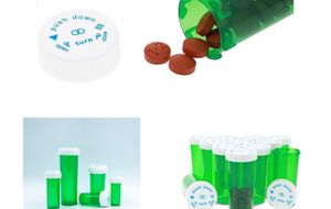 Pop-top Duw naar beneden en draai de flaconcontainer Acryl Plastic Stroage Stash Jar Pillendoosje Kruidenpijpen 10D 13D 16D 20D 30D 40D 60 Dram